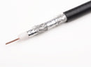 SimplyASP Tech 3-Pack, Quad Shielded RG6 Coaxial Patch Cable in Black 3 Feet