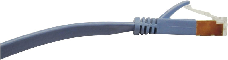 14' Category 7 (Cat7) Ethernet Patch Flat Cable (Blue)
