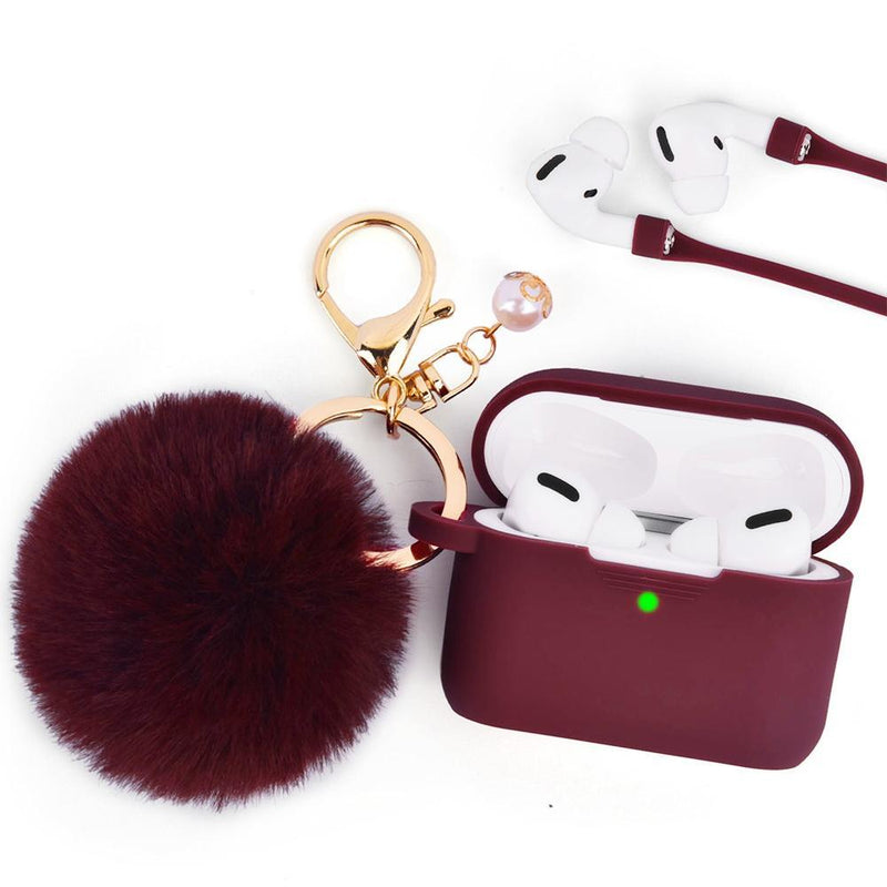 FURBULOUS COLLECTION 3IN1  CASE W FURBALL KEYCHAIN STRAP AIRPODS