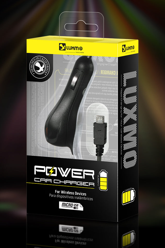 MICRO USB 1000MAH DW CAR CHARGER-BLISTER PACKAGE