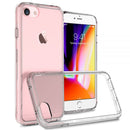 FOR IPHONE 8 / 7 / 6 FUSION CANDY  WITH CLEAR ACRYLIC BACK - BLACK