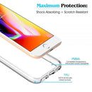 FOR IPHONE 8 / 7 / 6 FUSION CANDY  WITH CLEAR ACRYLIC BACK - BLACK