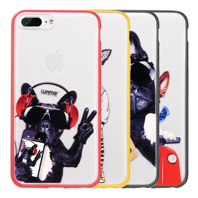FOR IPHONE 8/7/6+ DOG-N-STYLE FUSION CANDY BACK COVER SNAP ON CASE-RATTY RIDER