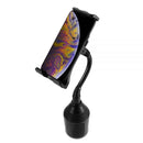 UNIVERSAL PHONE/TABLET CAR MOUNT W/ GOOSENECK ADJUSTABLE ARM & ROTATABLE CRADLE
