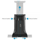 UNIVERSAL PHONE/TABLET CAR MOUNT W/ GOOSENECK ADJUSTABLE ARM & ROTATABLE CRADLE