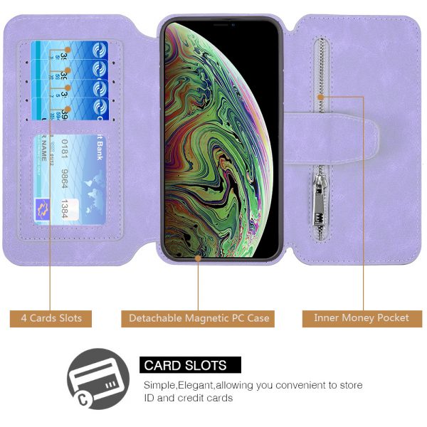 LUXURY 2 SERIES FLIP WALLET WITH DETACHABLE CASE FOR IPHONE 11 PRO