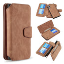 SAMSUNG GALAXY NOTE 10 LUXURY COACH 2 SERIES FLIP WALLET WITH DETACHABLE CASE - BROWN
