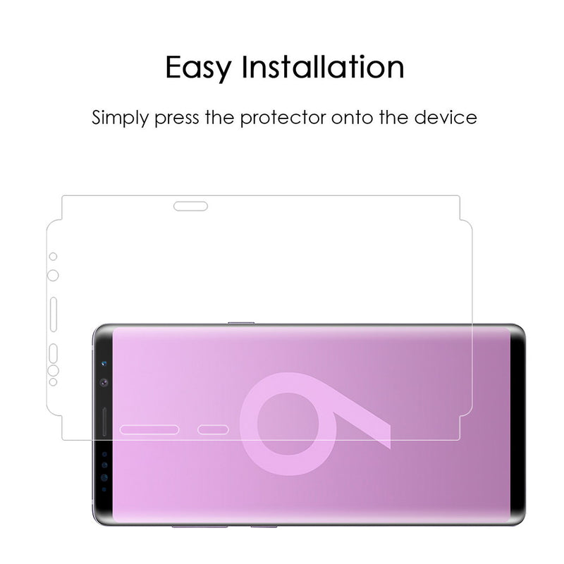 SAMSUNG GALAXY NOTE 9 WIDE COVER  SCREEN PROTECTOR -      CLEAR