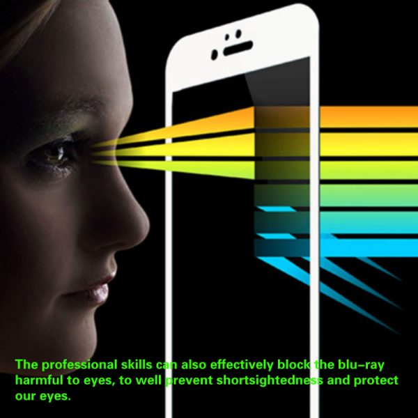 SimplyASP Tech Blue Light Filter Glass for iPhone 6/6S, 7, 8 Regular & Plus