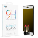 BEAUTY 3D MIRROR TEMPERED GLASS SCREEN PROTECTOR FOR IPHONE 8 / 7 PLUS WITH LIGHT GOLD TINT (BUBBLE FREE ADHESIVE) - WHITE EDGE