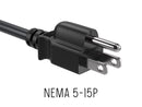 SimplyASP Tech 6ft 18 AWG Universal Power Cord (IEC320 C13 to NEMA 5-15P)