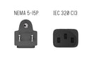 SimplyASP Tech 6ft 18 AWG Universal Power Cord (IEC320 C13 to NEMA 5-15P)