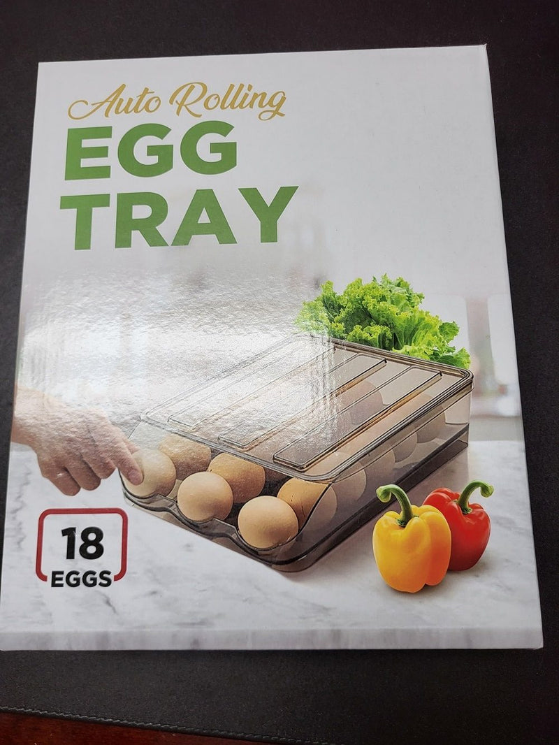 SimplyASP Tech UNIVERSAL 1 LAYER EGG STORAGE TRAY CLEAR Holds 18 Eggs