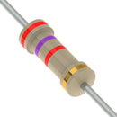 Simply 2.7 kOhms ±5% 0.25W, 1/4W Through Hole Resistor Axial Carbon Film 20 PCS