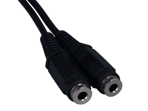 SimplyASP Tech 6ft 3.5mm Stereo Male to Two 3.5mm Stereo Female Audio Cable