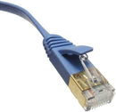 14' Category 7 (Cat7) Ethernet Patch Flat Cable (Blue)
