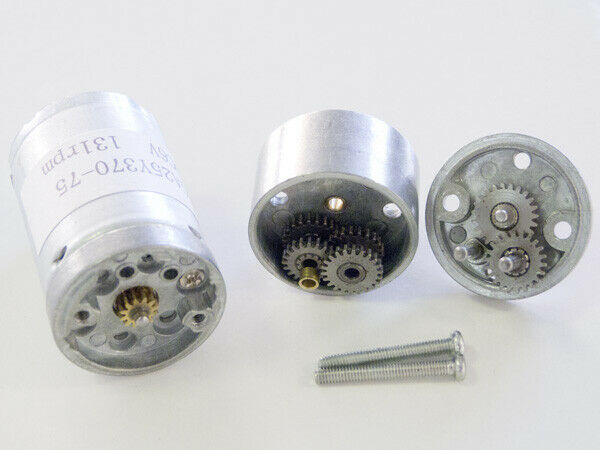 SimplyASP Tech Motor Geared 34:1 Ratio 295 rpm 6V Steel Gears 4mm Shaft