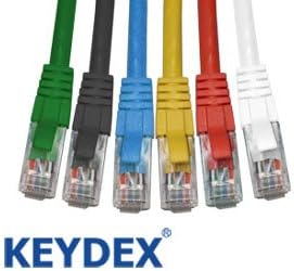 14ft KEYDEX CAT7 Gold-Plated Snagless Ethernet Cable White