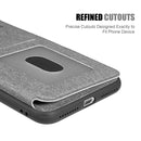 FOR IPHONE 8 / 7 THE COMMUTER LEATHER TPU REAR FLIP WALLET CASE
