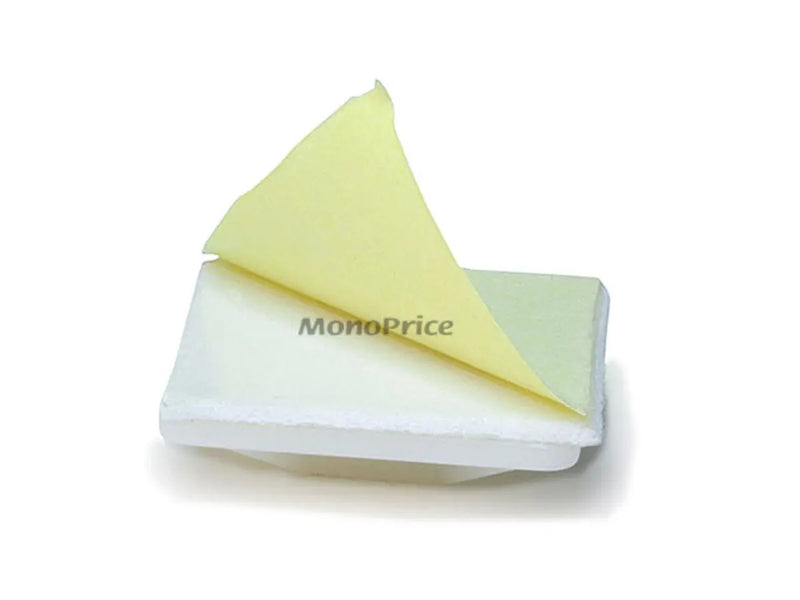 Monoprice Cable tie mounts 25x25(mm), 100pcs/Pack - white