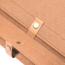 Wool Felt Sleeve Laptop Cover w/Snap-On Button Closure Fits 11" Laptops Brown