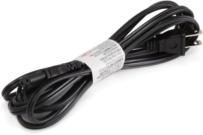 Monoprice 10-Feet 18AWG Unpolarized C7 to NEMA 1-15 AC Power Cable - Black