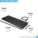 HP Wired Desktop Keyboard Mouse Combo C2500