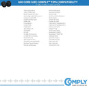 Comply T-600 Premium Memory Foam Earbud Tips for Top Brands (L, 3pk)