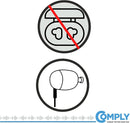 Comply T-600 Premium Memory Foam Earbud Tips for Top Brands (L, 3pk)