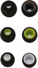 3-Pair SimplyASP Tech Anti-Slip Silicone Ear Tips Set for Jaybird X/X2, Black