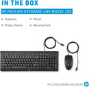 HP Wired Desktop Keyboard Mouse Combo C2500