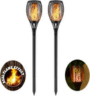 Solar Torch Light: Flickering Flame Effect, Waterproof Garden Decor (Set of 2)