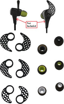 3-Pair SimplyASP Tech Anti-Slip Silicone Ear Tips Set for Jaybird X/X2, Black