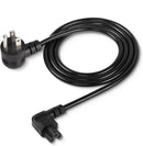 SimplyASP Tech 6ft 3-Prong AC Cord (Mickey Ears) - C5 to NEMA 5-15P, Left Angle