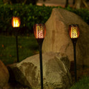 Solar Torch Light: Flickering Flame Effect, Waterproof Garden Decor (Set of 2)
