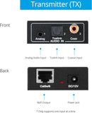 SimplyASP Tech Audio Extender Over CAT5e/6/7 - 984ft, Bi-Dir PoC, 5.1-Channel