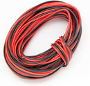 SimplyASP Tech 20 AWG 2-Pin, 6ft Extension Wire LED Strips 3528/5050, Red/Black