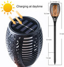 Solar Torch Light: Flickering Flame Effect, Waterproof Garden Decor (Set of 2)