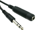 SimplyASP Tech 25ft 1/4 inch Stereo Extension Cable, TRS