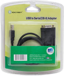 USB A Male to Serial Cable DB9 (RS232) (3 feet)