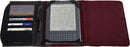 Targus Zierra Leather Portfolio for Tablets, Black/Burgundy (THZ032US)