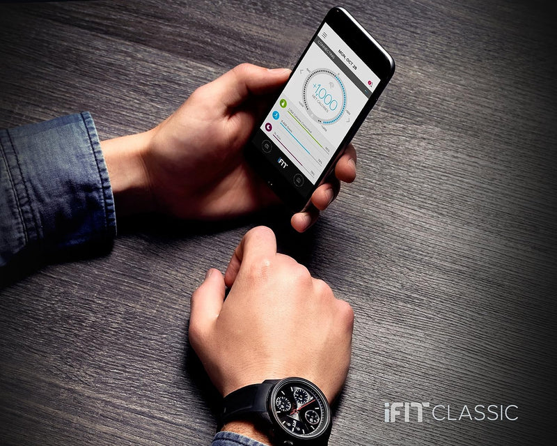 IFit Men's Graphite Classic Fitness Tracker