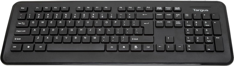 Targus Full-Size Wireless Keyboard - USB Dongle for PC/Mac, Black