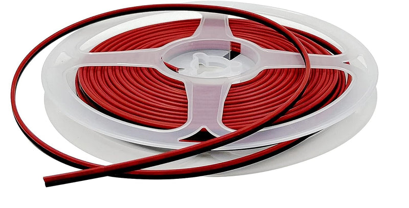 SimplyASP Tech 20 AWG 2-Pin, 6ft Extension Wire LED Strips 3528/5050, Red/Black