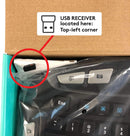 Logitech K350 Wave Ergonomic Keyboard with Unifying Wireless Technology - Black