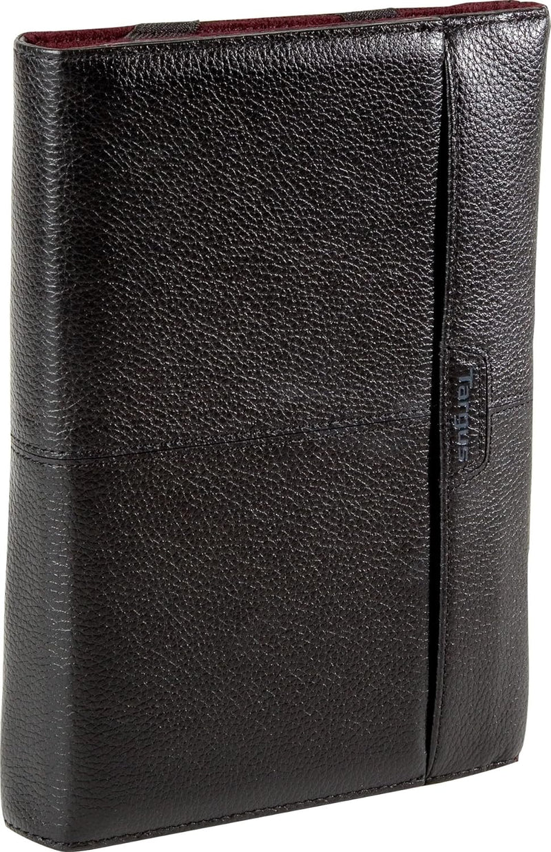 Targus Zierra Leather Portfolio for Tablets, Black/Burgundy (THZ032US)