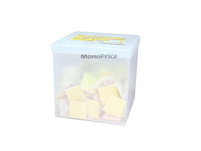 Monoprice Cable tie mounts 25x25(mm), 100pcs/Pack - white
