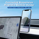 Universal MagSafe Car Mount for EVs/Tesla: Invisible Adhesive - Black