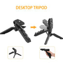 Essential Video Kit: Phone Mount, LED, Mic for TikTok/YouTube - Black