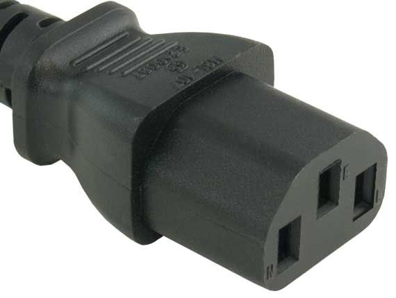 SimplyASP Tech 8ft Computer Power Extension Cord (IEC320 C13 to IEC320 C14)